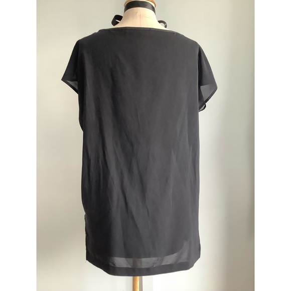 Closing sale❣️Black and White Dot Blouse - Picture 4 of 5